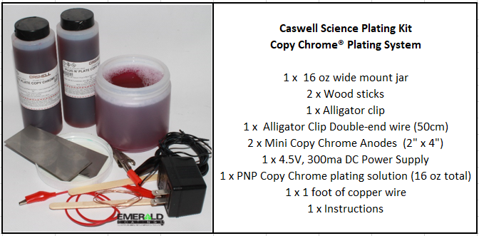 Copy Chrome Science plating kit
