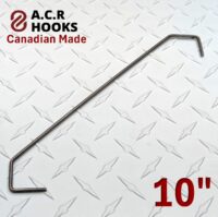 3mm 10″ V Hook, (30 lbs weight load)