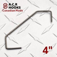 2mm 4″ V Hook, (15 lbs weight load)