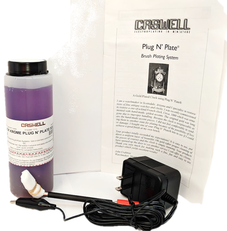  Caswell Plug N' Plate Black Krome Kit : Tools & Home